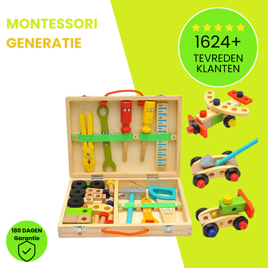 Montessori Houten Gereedsschapskist