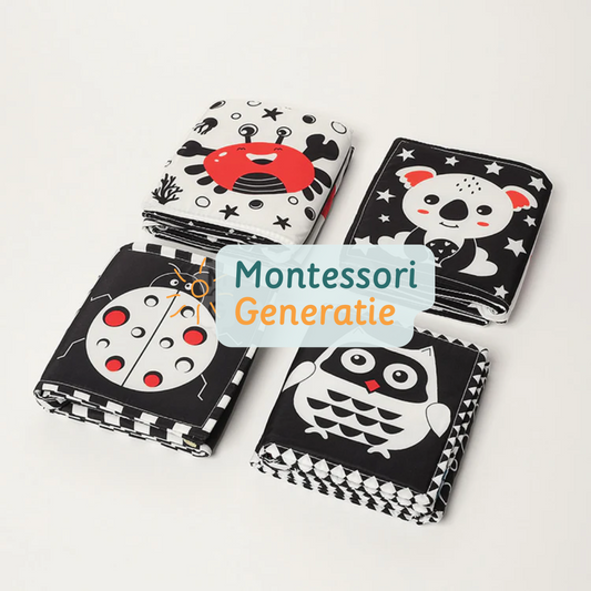 Montessori Contrastboek voor Pasgeborenen