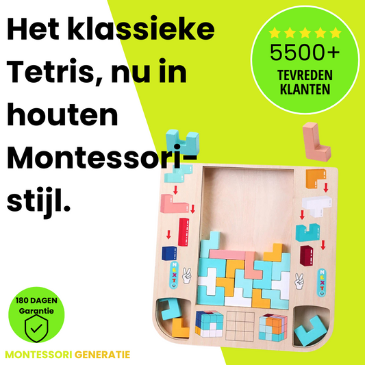 Montessori Houten Tetris