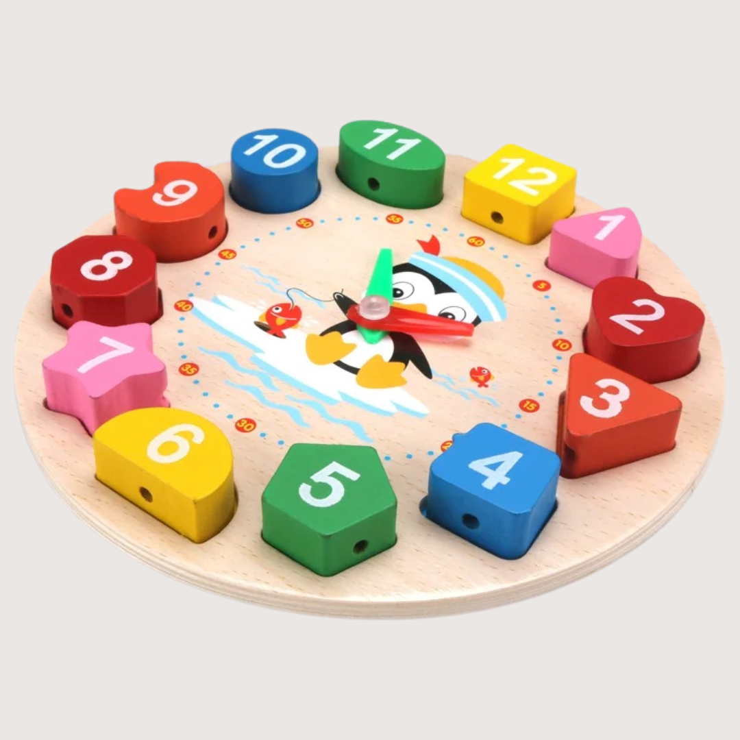 Montessori Pinguïn Klok